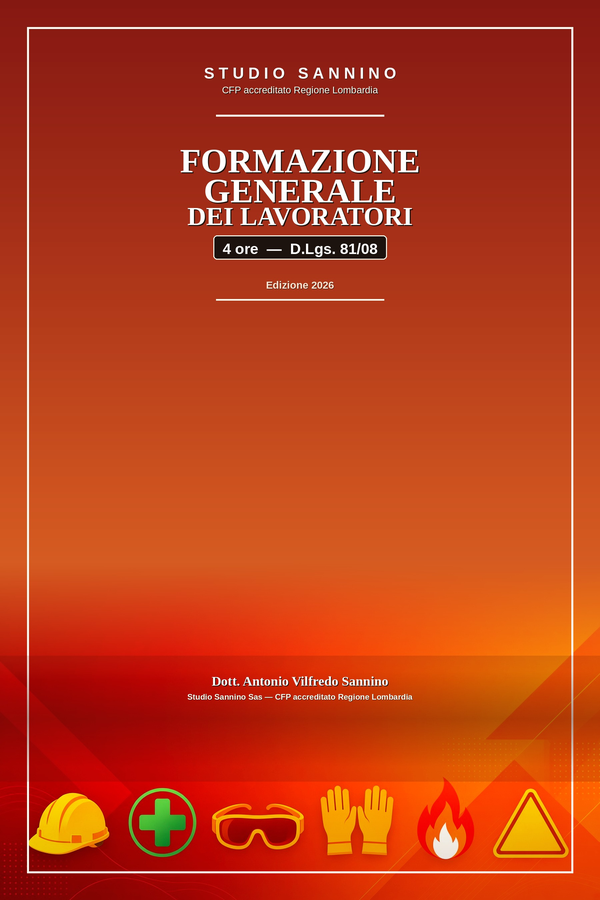Copertina: Formazione Generale dei Lavoratori: 4 ore — D.Lgs. 81/08