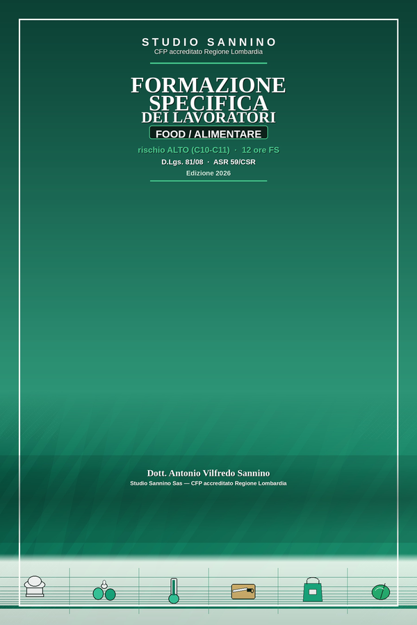 Copertina: Formazione Specifica dei Lavoratori — Food / Alimentare